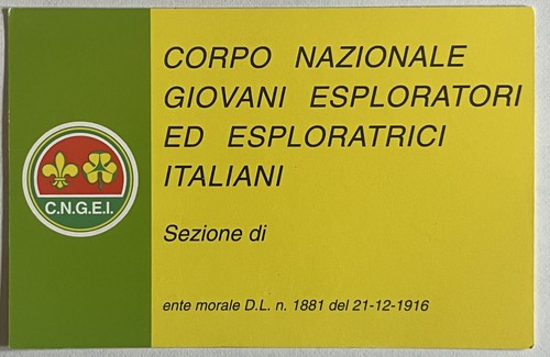 Scout cngei tessera - scout,