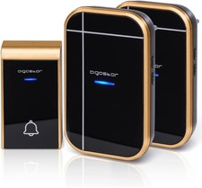 AIGOSTAR CAMPANELLO SENZA FILI WIRELESS DIGITALE IP44 150M CASA UFFICIO DEPOSITI