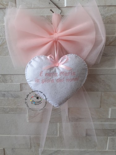 Fiocco nascita tulle - con, il