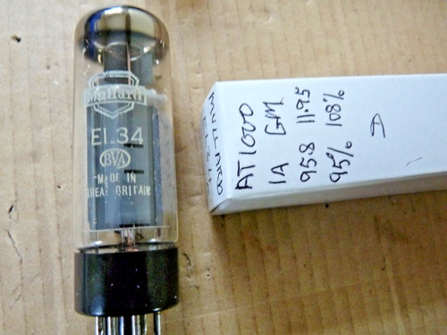 Tubo valvola mullard el34 - tubo,