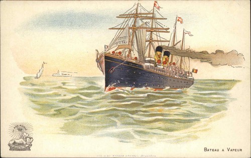 Vele imbuto nave piroscafo - e,