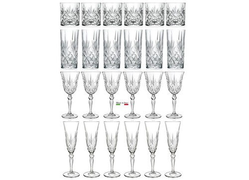 Set bicchieri multiuso - set, 24