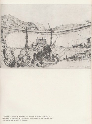 Stampa 1953 costruzione - 1953, diga