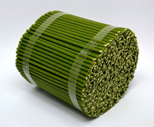 100 candele verdi 5 cm - 100,