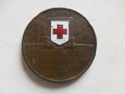 Medaglia gettone croce - croce, rossa