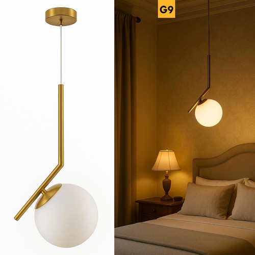 Lampadario pendente bronzo - , g9