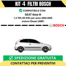 KIT BOSCH 4 Filtri tagliando