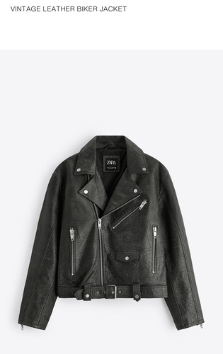 Giacca biker zara - 100%, pelle