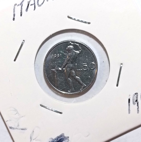 Italy lire 1991 rombo over - lire,,