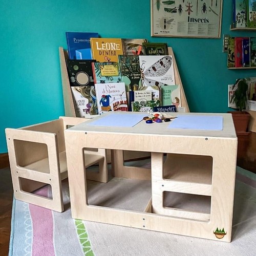 Tavolino montessori set tavolo - tavolino,