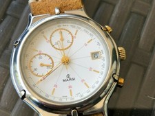 MARGI OROLOGIO CRONOGRAFO CARICA MANUALE meccanica Valjoux 7765 Vintage anni '80