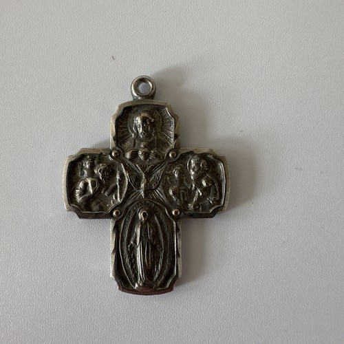 Vintage silver tone - silver, religious