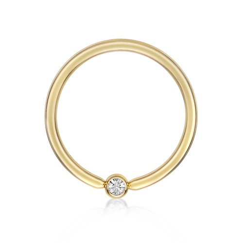Anello naso cerchio - , perle