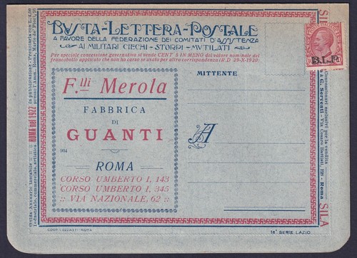 Busta lettera postale 1923
