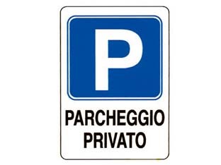 Cartello parcheggio privato - privato-,