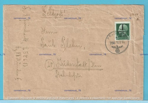 Storia postale feldpost - r.s.i.,
