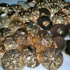 Stock lotto 150 bottoni oro - lotto,