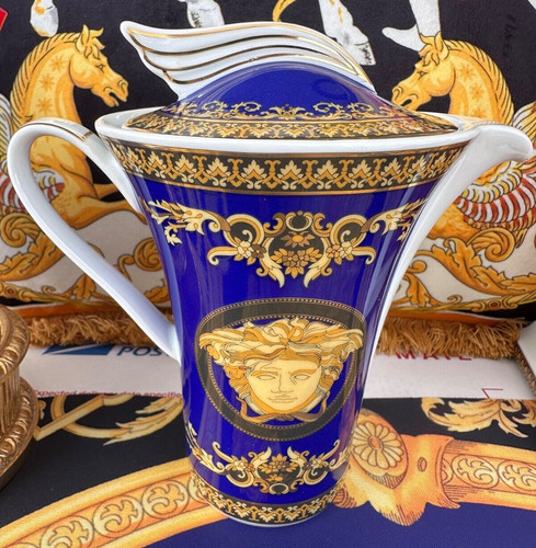 Versace pot medusa gorgona blu - pot,