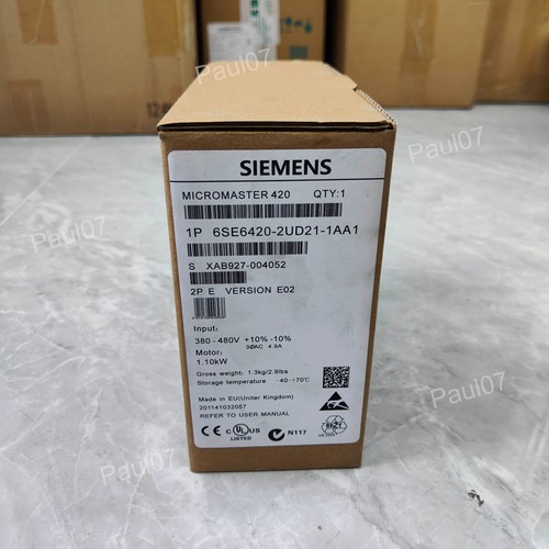 New siemens 6se6420 2ud21 1aa1 - new,