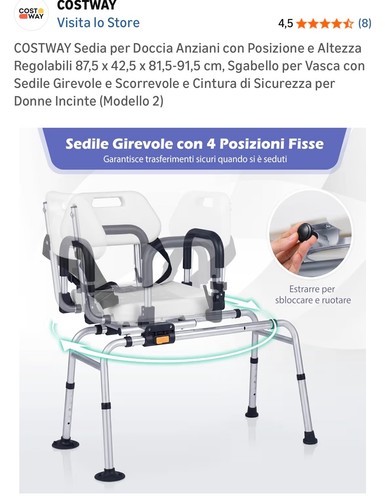 Sedia per vasca doccia - per,