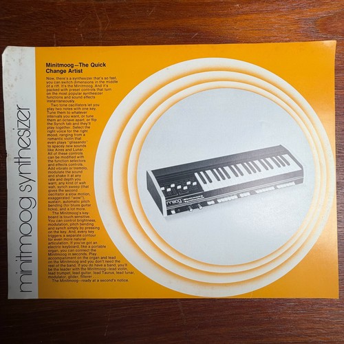 Vintage 1976 moog - 1976, minimoog