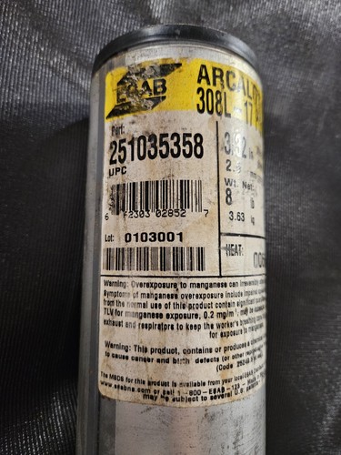 Esab arcaloy 308l - esab, 308l-17
