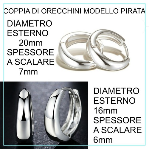 Orecchini cerchio bombati - a,