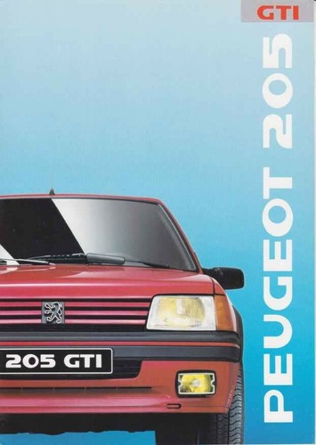 Catalogue brochure peugeot 205 - catalogue,