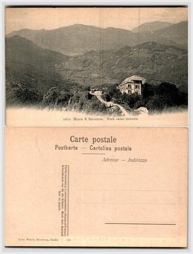 Cartolina veduta lugano - veduta,