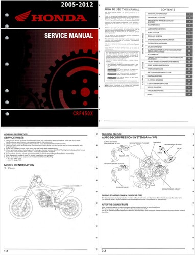 Manuale officina honda crf - manuale,