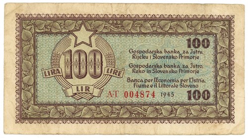 100 lire banca per economia - lire,