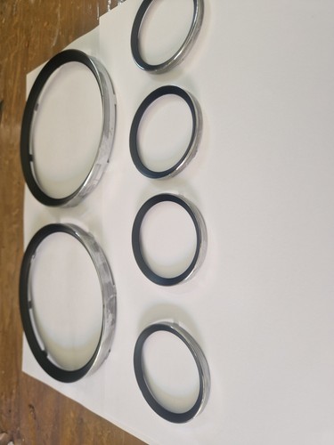 Set cornici cromate nere per - set,