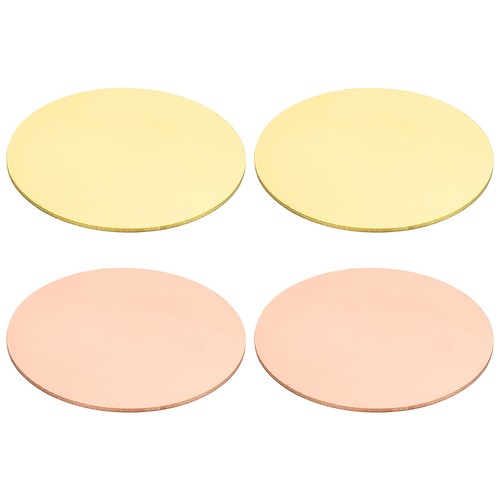 Lastre rame ottone 4 pezzi - lastre,