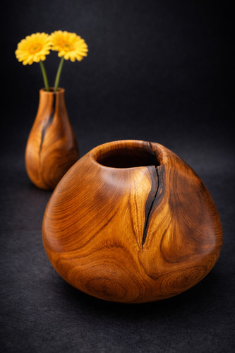 Coppia vasi legno di - legno,