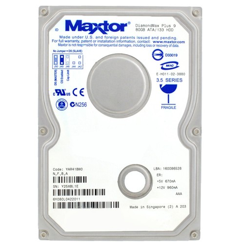 Maxtor diamondmax plus 80gb - maxtor,