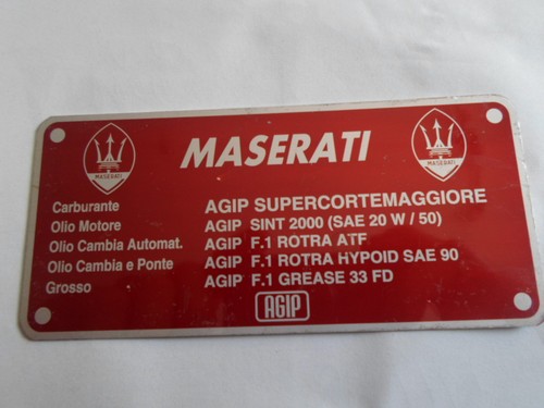 Targa maserati mexico merak - targa,