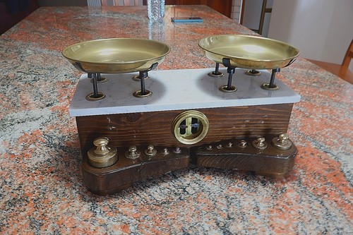 Bilancia vintage legno - vintage, in