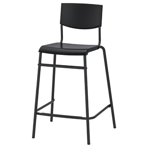 Sgabello bar nero - sgabello, da