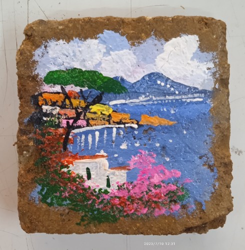 Dipinto pietra tufo - su,