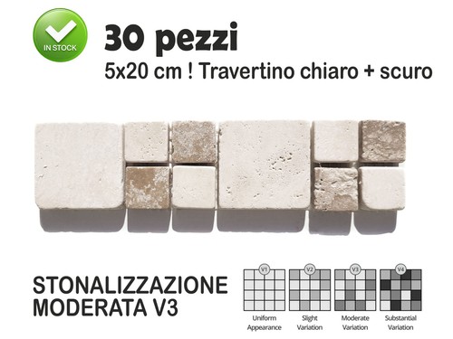 Pezzi fasce mosaico - pezzi, marmo