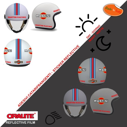 Adesivi catarifrangenti casco