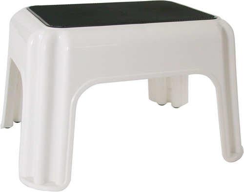 Sgabello plastica bianco - sgabello,, plastica,