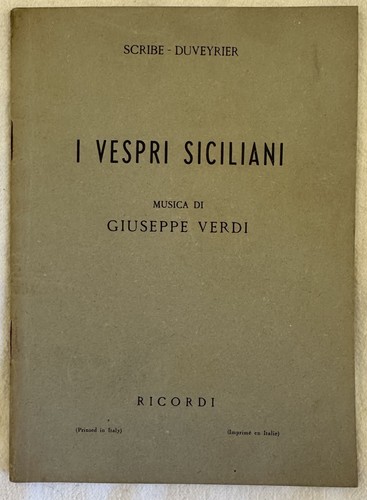 Giuseppe verdi vespri - verdi, i