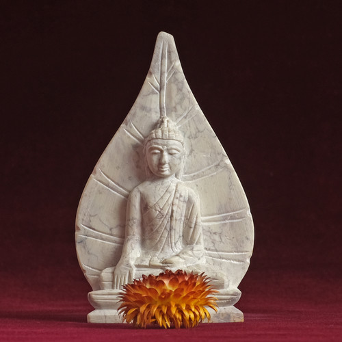 Buddha scultura marmo - 11, cm