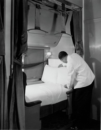 Pullman porter prepara - porter, un