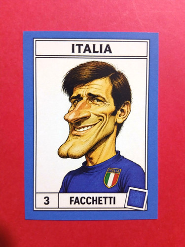 Figurina caricatura calciatori - figurina,