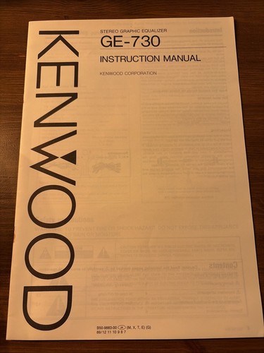 Kenwood 730 equalizzatore - ge-730,