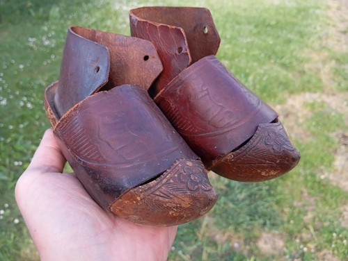 Antica coppia zoccoli - zoccoli, scarpe