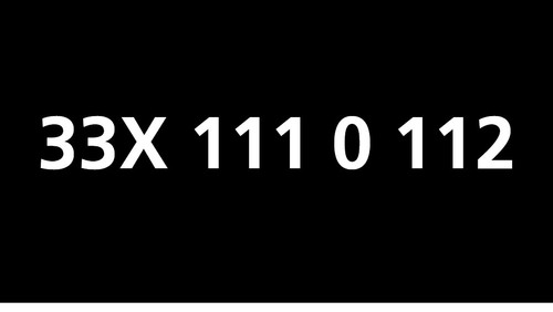 Sim top number 33x 111 - 33x,