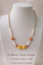 Collana artigianale con perle